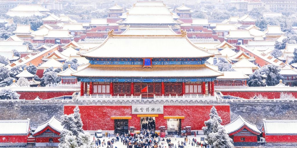 The Palace Museum after snow; Snowy Winnter